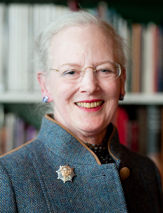 Portrait of Queen Margrethe of Denmark.