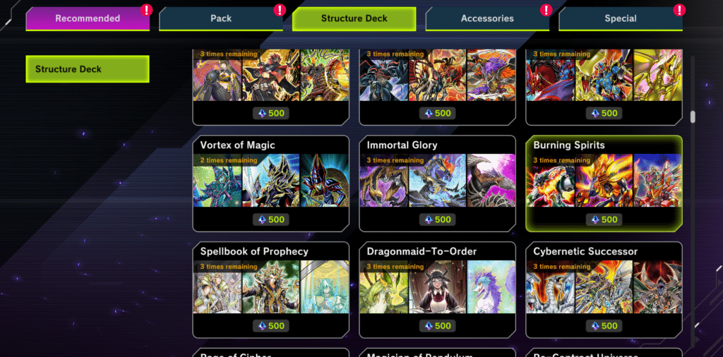 yu gi oh master duel leaks deck list