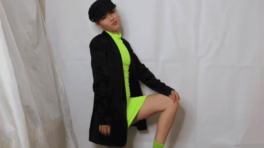 neon and black nail designs
