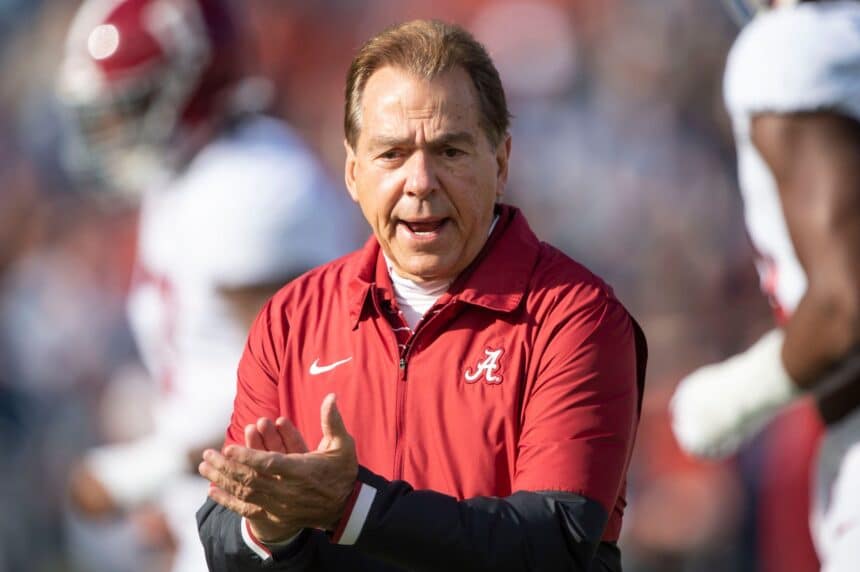 Nick Saban retiring from the football scene.