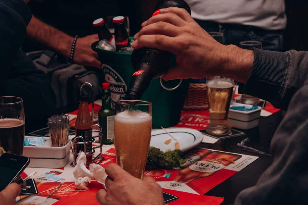 Partying with so many alcohol.