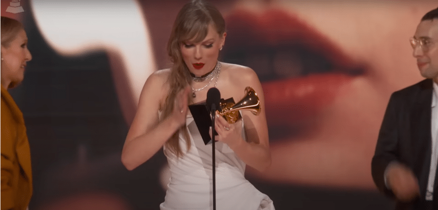 Taylor Swift at the Grammy Awards