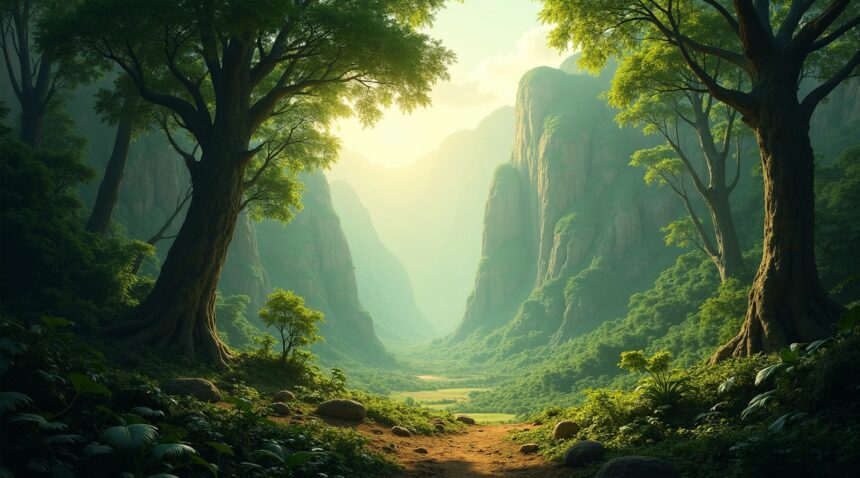 A hidden prehistoric forest has been discovered in Africa, containing giant plans that are millions of years old