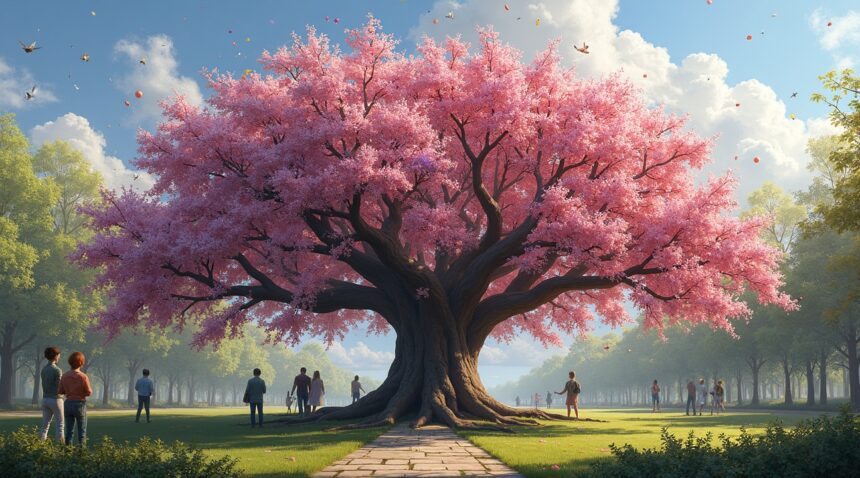 A tree in the US is grafted with 10 fruit species and it produces 40 fruits across different seasons