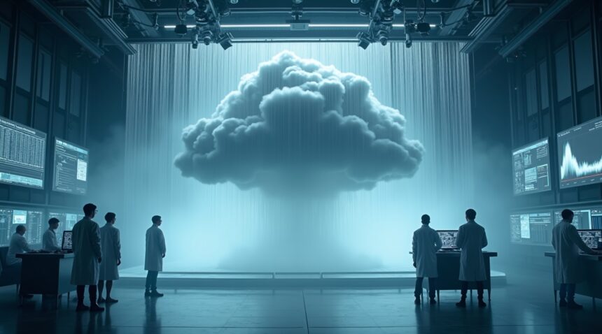 Dutch scientists made a cloud in a box that rains indoors just to study how sound affects droplets