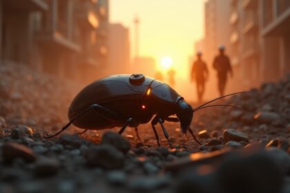 Germany turns live cockroaches into robots fitted with a backpack to carry out spy and rescue missions