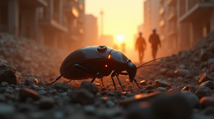 Germany turns live cockroaches into robots fitted with a backpack to carry out spy and rescue missions