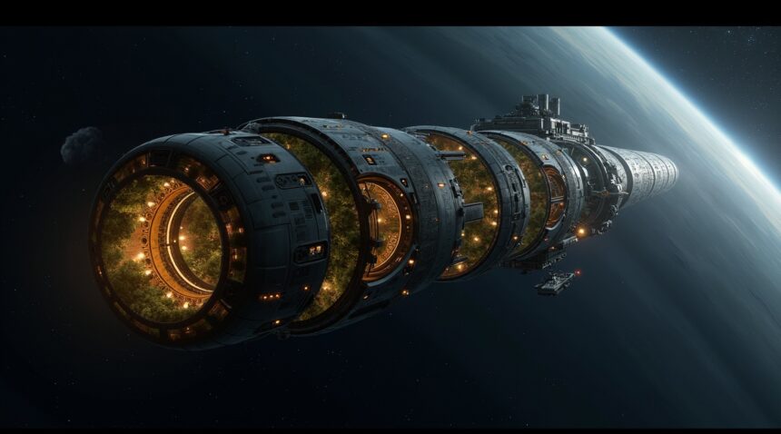 Proposed spacecraft could carry up to 2400 people on a one-way trip to the neartest star system: Alpha Centauri