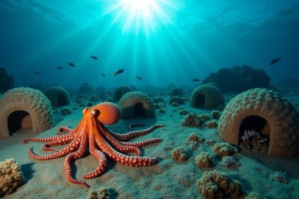 Scientists discovered an underwater octopus city off the coast of Australia