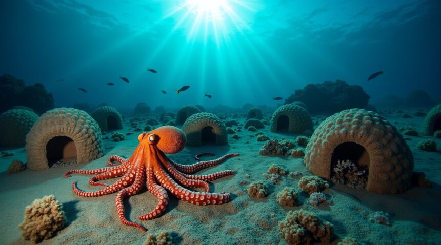 Scientists discovered an underwater octopus city off the coast of Australia
