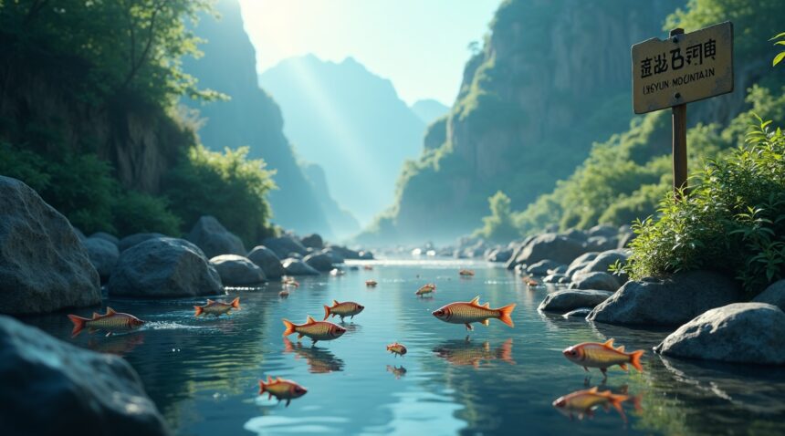 Thought extinct in the wilds in the 1980's, rediscovered in the 2000s, the while cloud mountain minnow