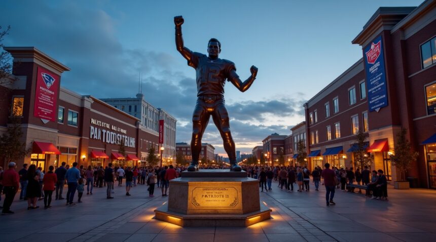 Tom Brady's statue has been unveiled outside the Gillette Stadium