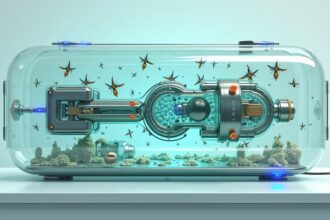 how a clock could be powered by dead flies