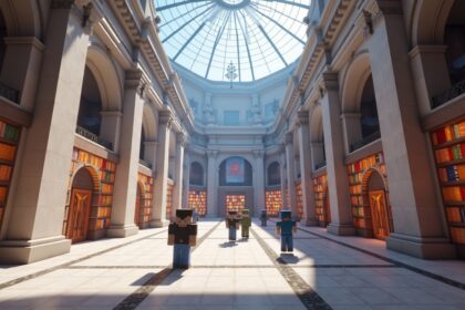 A giant virtual library now exists inside Minecraft, filled with articles, journals, and press freedom reports from countries where media is censored