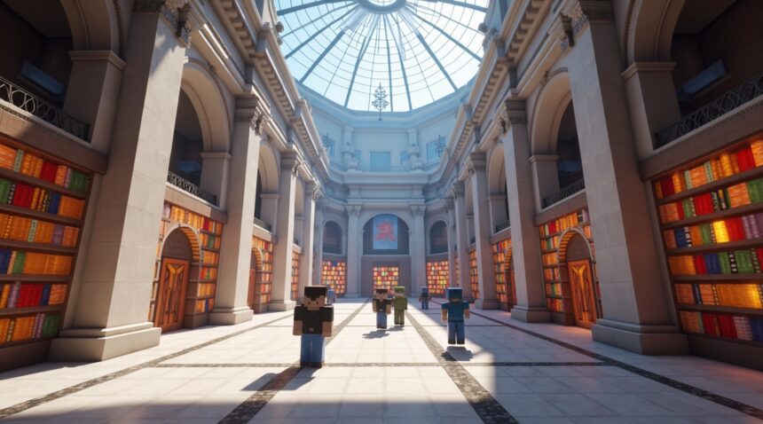 A giant virtual library now exists inside Minecraft, filled with articles, journals, and press freedom reports from countries where media is censored