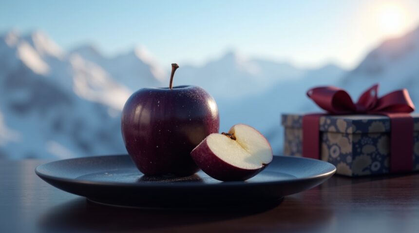 Black Diamond apples are a rare Hua Niu variety from Tibet and China