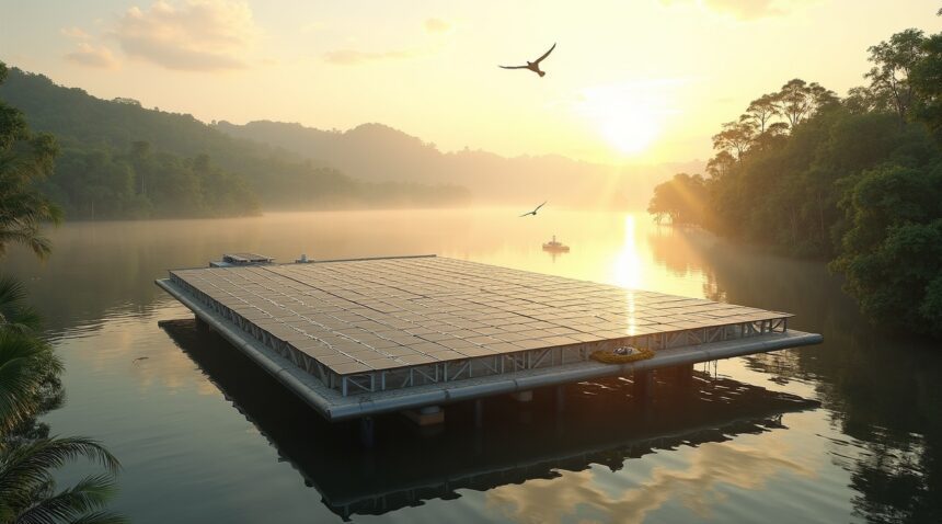 Brazil's floating solar farm on the Amazon River power over 15,000 homes without disrupting the ecosystem
