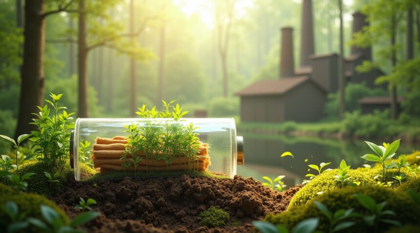 Canada's new biodegradable battery made from tree pulp, fully dissolves in soil, and leaves ni toxic waste