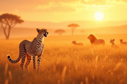 Cheetahs cannot roar, instead, they meow