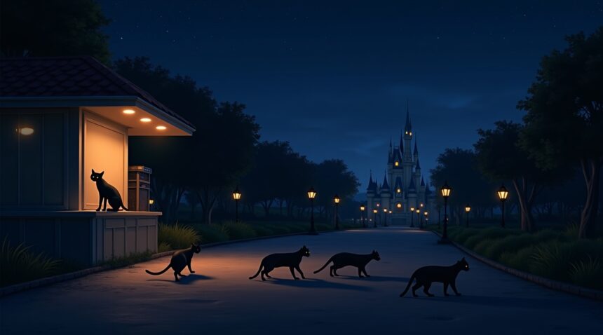 Disney World allows feral cats to roam the park at night