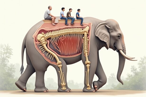 Elephant spine bones make it ill suited to carrying tourists leading to silent pains of the elephants