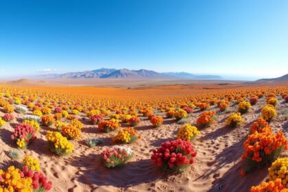 Flowers have just bloomed in Chile's Atacama Desert, the driest place on Earth, for the first time in a decade