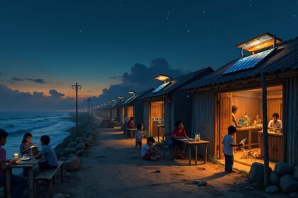 In Chile, saltwater lamps light coastal villages, run entirely on seawater and copper plates