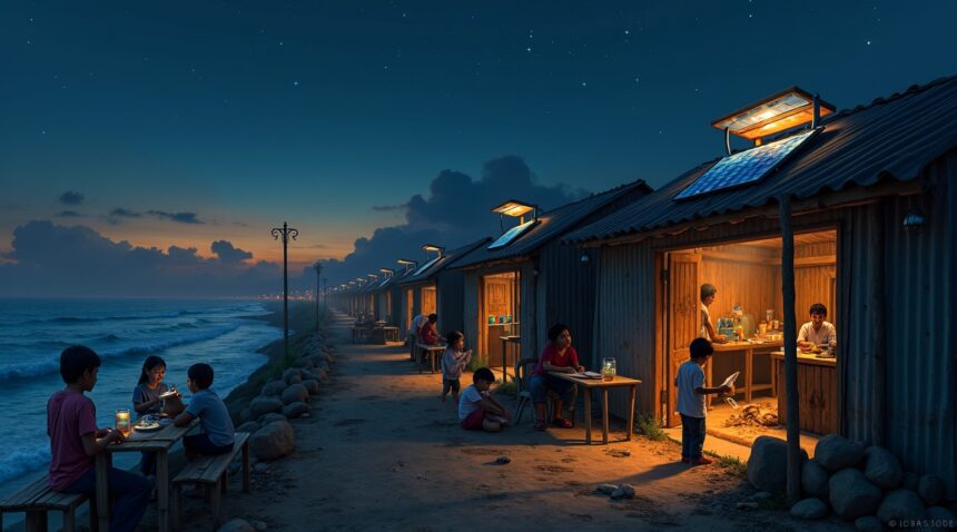 In Chile, saltwater lamps light coastal villages, run entirely on seawater and copper plates