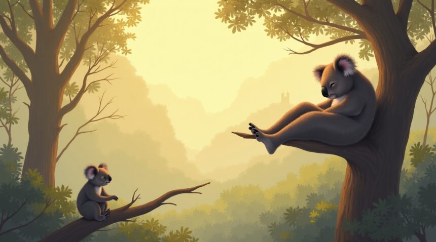 Koala males handle rejection from females by taking a nap and saving energy for another romantic attempt
