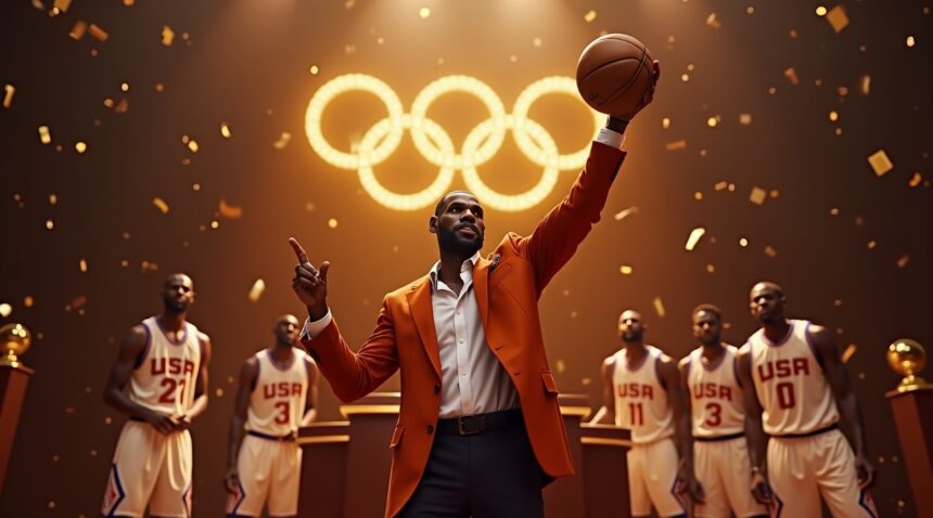 LeBron James receives his Hall of Fame coat while still playing in the league
