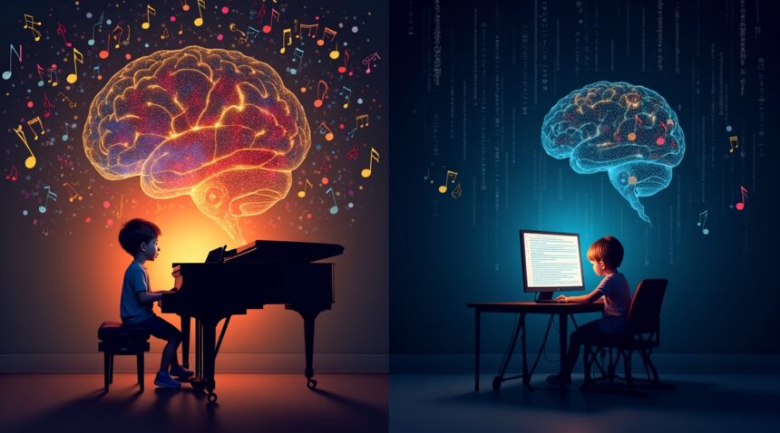MIT researchers find that teaching music to kids develops more intelligence than teaching coding
