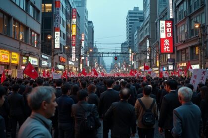 Massive protests happening in Japan against immigration