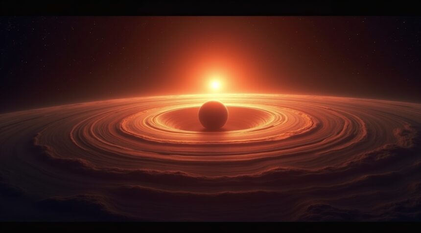Newborn planet captured in the early stages after birth