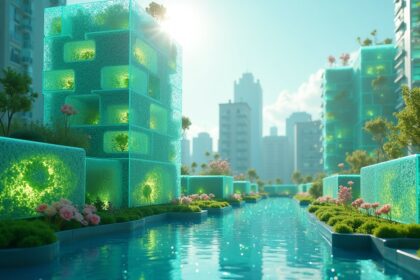 Scientists have used bacteria to create a photosynthetic living materials that consumes carbon dioxide