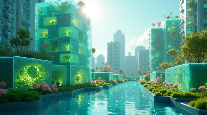 Scientists have used bacteria to create a photosynthetic living materials that consumes carbon dioxide