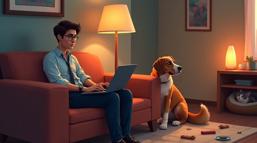 Stress can turn your pet into a little anxiety ball as pets can get sick from your bad vibes