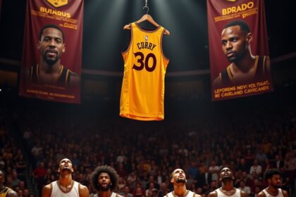 The Cleveland Cavaliers have promised a banner spot to retire the jersey number of Stephen Curry