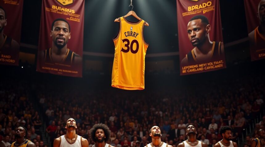 The Cleveland Cavaliers have promised a banner spot to retire the jersey number of Stephen Curry