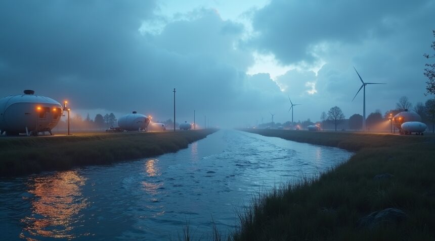 The Netherlands installed smart dikes, flood barriers that inflate automatically when water levels rise