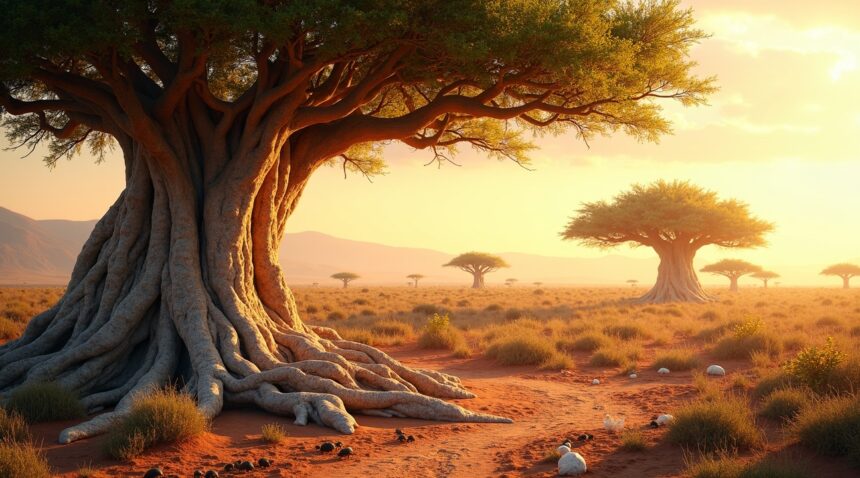 Trees discovered in Africa that trap carbon and turn it into stones, locking it away in their trunks for good