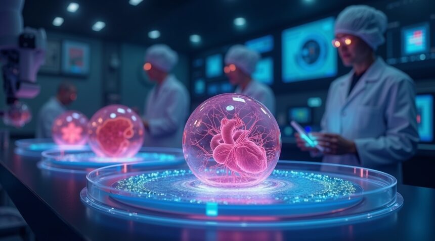 US scientists have created the first lab-grown heart and liver organoids with their own blood vessels