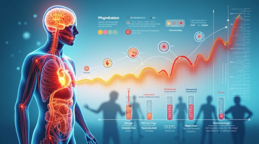 drinking too little water can spike cortisol by over 50% heightening risk of heart and brain issues