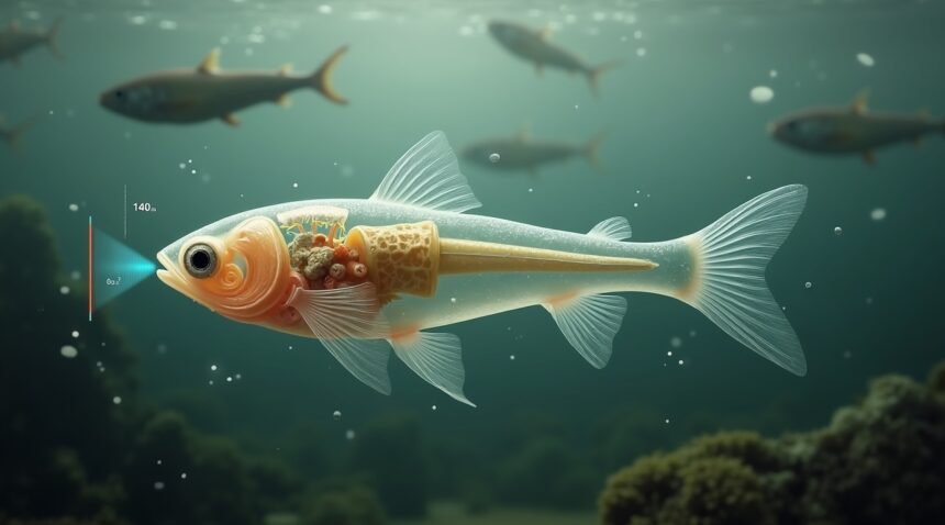 A tiny fish called Danionella Cerebrum, about the size of a finernail, can produce sounds louder than an elephant