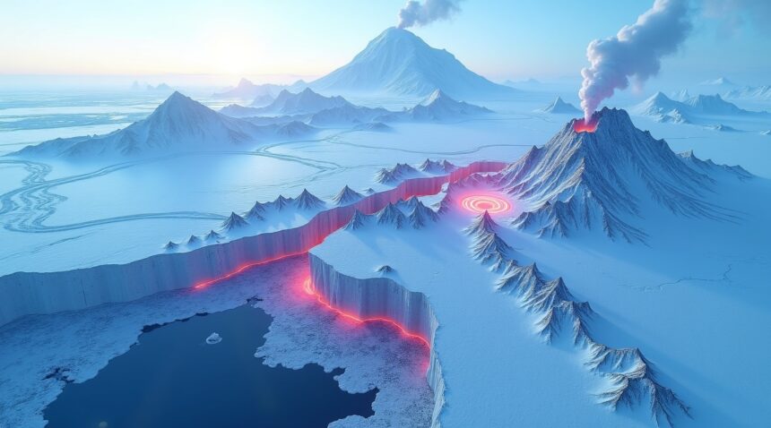 Antartica found to be hiding one of the largest volcanic systems on Earth