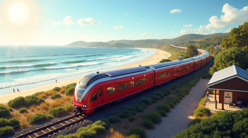 Austrailia's solar passenger train runs without fuel or wires, just sunshine, silence, and a zero-emissions glide