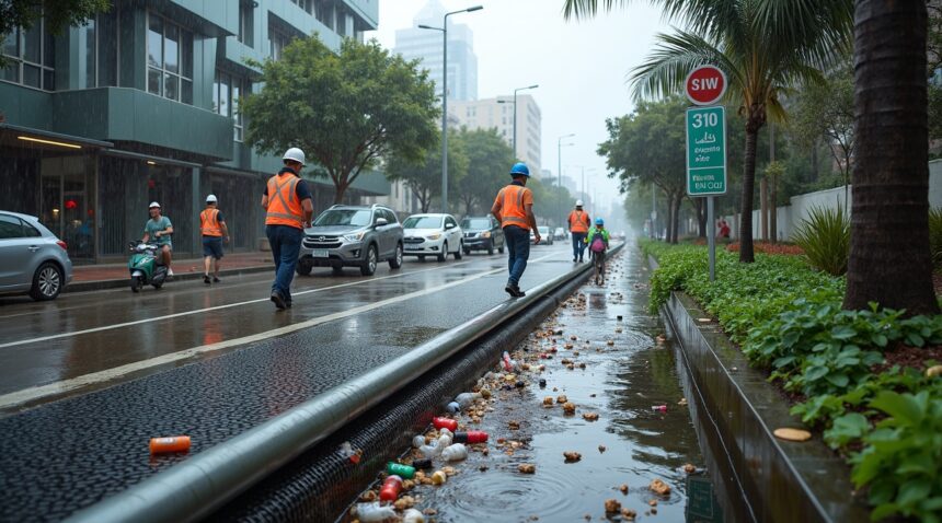 Australia installed mesh drains that have stopped over 370 kg of rtash from flowing into the ocean