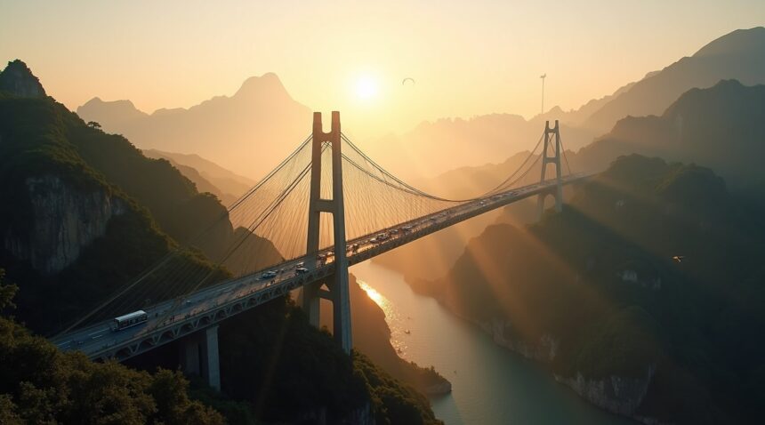 China officially opens the world's tallest bridge, cutting a two-hour journey down to just two minutes