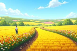 Farmers are cutting down pesticide use by planting strips of wildflowers beside their fields