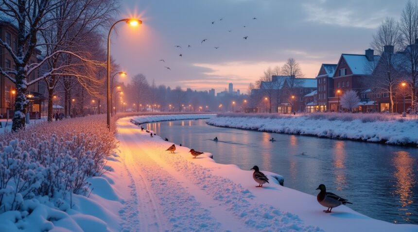 Finland's heated streetlights could become lifesaving winter havens for birds
