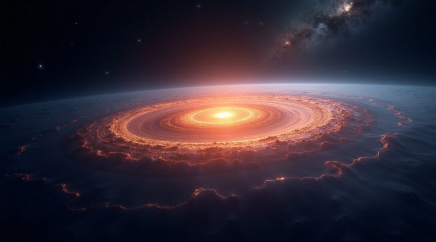 First-ever detection of heavy water in a planet-forming disk